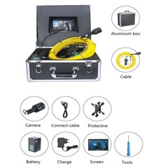 50M 1080P Dual Camera Pipeline Industrial Endoscope Pipe Inspection Video Camera