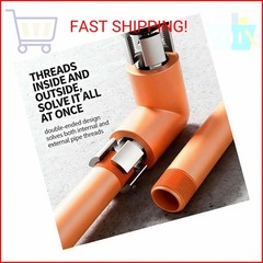 3PCS Integrated Pvc Pipe Threader Tool &ndash; 1/2&Prime; & 3/4&Prime; & 1&Prime; Dual-Function Internal