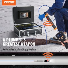 7&Prime; 30m/100ft Sewer Camera Pipe Inspection Camera 1000TVL 512Hz Locator