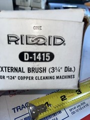 Ridgid D-1415 External Brush. For &ldquo;124&rdquo; Copper Cleaning Machines