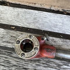 Ridgid 00-R Manual Pipe Threader Ratchet Threading W/ 3/4&Prime; Die Head