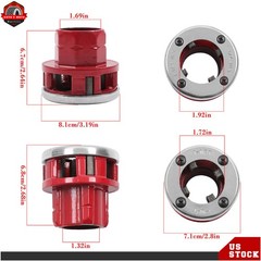 Threading/Pipe & Bolt Die Head Manual Complete w/Dies, 1-1/4&Prime; &1&Prime; NPT 12-R RH