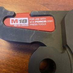 Milwaukee Tool 49-16-2652B 1&Prime; Iron Press Jaw for M18 FORCE LOGIC Press Tool