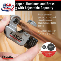 Close Quarters Tubing Cutter 1/4&Prime; to 1-1/8&Prime; Capacity