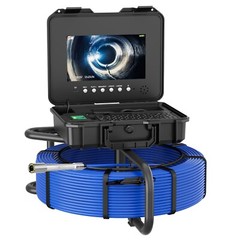 Sewer Pipe Inspection Camera w/ 512hz Locator Meter Counter Self Leveling 100m