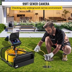 Sewer Camera Pipe Inspection Camera 30M / 98.4FT Cable 4.3 In. LCD Monitor