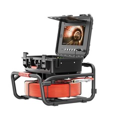 50m Pipe Inspection Camera 512hz Self-leveling Sewer Camera w/ Meter Counter 10&Prime;