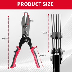 Cesilili 5-Blade 10.5 inches (L) x 4.3 (H), Metallic (Silver/Grey)