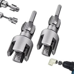 2pcs Integrated Internal & External Pipe Threading-Tool,PVC Pipe Threader Kit