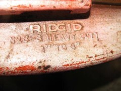 Ridgid no 3S 1-3&Prime; Pipe Cutter