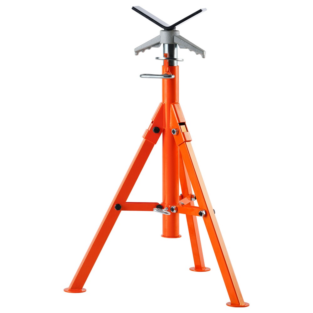 VEVOR Pipe Stand 2500LBS Pipe Jack Stand 27.2&Prime;-52&Prime; Height for 1/2&Prime; to 12&Prime; Pipes
