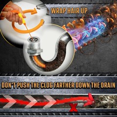 Drain Weasel Sink Snake Hair Clog Tool, Sink, Pipe, Bathroom, Bathtub Drain C&hellip;