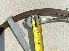 USED 1/2 x 50 FT FLAT STEEL tape MANUAL SEWER SNAKE, ROD
