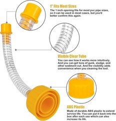 Wet Vac Attachment A/C Drain Lines Cleaner Tool, AC Drain Line Vacuum Adapter&hellip;