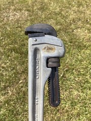 RIDGID 818 ALUMINUM H.D. 18&Prime; LIGHT WEIGHT PIPE WRENCH NICE CLEAN