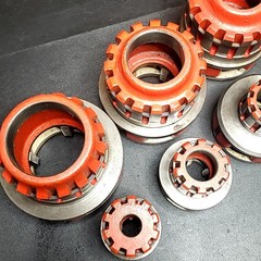 Ridgid 12-R Pipe Threader &ndash; 6 Die &ndash; Head Set 12R Threading Dies &ndash; 3/8&Prime; &ndash; 2&Prime;