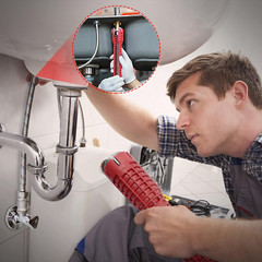 Basin Wrench, Faucet and Sink Installer Tool Multifunctional Plumbing Tool Pipe