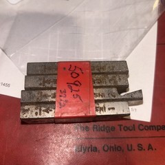 Ridgid 50925 1/2&Prime; -3/4&Prime; 37 1/2 DEG (RH) High Speed Alloy Steel 515 Pipe Dies