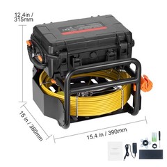 Drain Camera 230ft w/ 9&Prime; HD Screen, Distance Counter & Self-Leveling