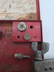 Snap-on TF-5 Metric Double Flaring Tool Kit Red Case Missing Pieces