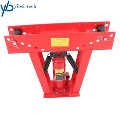 12 Ton Pipe Bender Manual Hydraulic w/6 Dies Piping Bending Exhaust Tube Tools