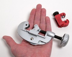 2 pc Large and Mini Tubing Cutter Set 1/8&Prime; to 1-1/8&Prime; Copper Pipe Tube
