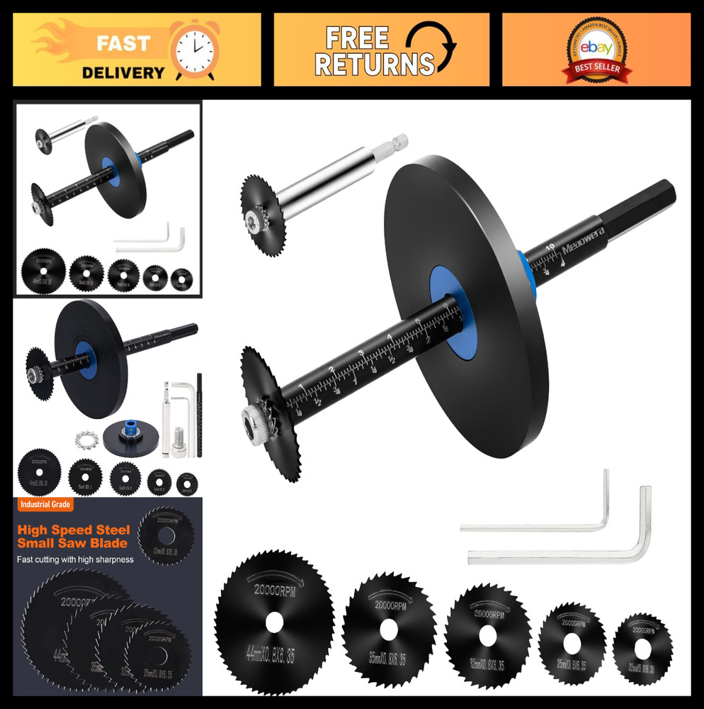 360&deg; Rotating PVC Pipe Cutter Set &ndash; Adjustable Depth, 5 HSS Blades, Portable Too