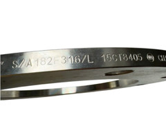 WA S/A182F316/L Stainless Steel Plate Flange 150 LB 15CT8405, 8&Prime; 1/2&Prime; Thick