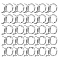 25Pcs 14mm/0.55inch Double Wire Spring Hose Clamp