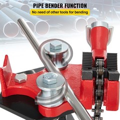 VEVOR Tripod Pipe Chain Vise 1/8&Prime;-5&Prime; Capacity Folding Legs W/ Harden Teeth&Chain
