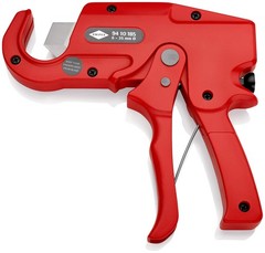 Knipex 94 10 185 Pipe Cutter for plastic conduit pipes 185 mm, Red