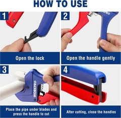 Ratchet PVC Pipe Cutter Tool, Up to 2-1/2&Prime;, Pex Cutting Tool for Cutting PEX,&hellip;