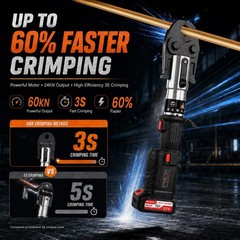 1/2&Prime;, 3/4&Prime;, 1&Prime;Crimping Tool Kit Electric Press Tool for Copper Pipes