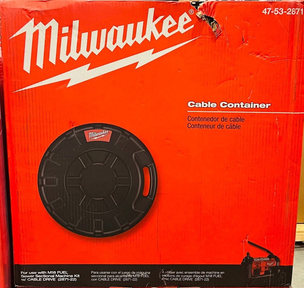 Milwaukee 47-53-2871 Cable Container for Sewer Sectional Machine(Container only)