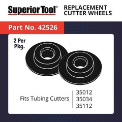 Superior Tool 35012 Zinc Black/Silver Single Handed Pipe Cutter 1/2 Dia. in.