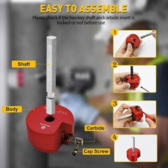 7pcs PVC Pipe Reamer Kit PVC Fitting Plastic ABS Socket Saver for 1/2&Prime; Drills