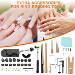 GAXPAK 30pcs Ring Bender Tool Machine Ring Set for 12/14/16/18/20/22mm, Earri&hellip;