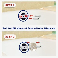 Gold-Hao-The-Bathroom Single Hole Bathtub Drain Overflow Plate Brushed Nickel