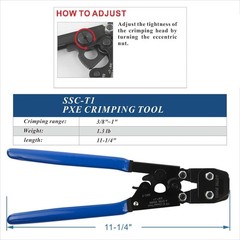 PEX Pipe Clamp Cinch Tool- Crimping Tool for Stainless Steel Clamps from 3/8-&hellip;
