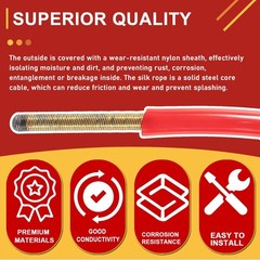 64348 Cable Assembly 5/16&Prime; x 70 ft for K9-204 Flexshaft Drain Cleaning Machine