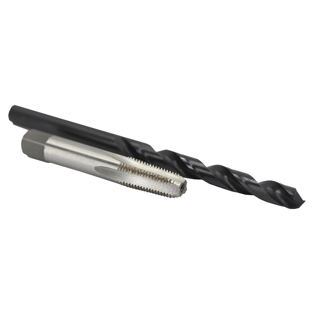 1/8 Carbon Steel NPT Pipe Tap and R High Speed Steel Drill Bit