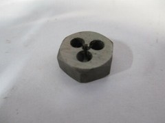 (419-03060) 3 x 0.6 High Speed Steel Hex Die