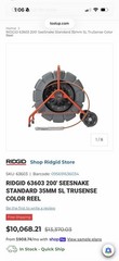 Ridgid SeeSnake Standard Reel Self Leveling Camera W CS65XR Tru Sense Monitor