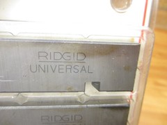 Ridgid 47740 *NEW* 1/4&Prime;-3/8&Prime; NPT Alloy Steel Universal Thread Dies RH