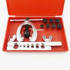 10-Pc Flaring Tool Kit Water Gas Auto A/C in 3/16 1/4 5/16 3/8 7/16 1/2 & 5/8&Prime;