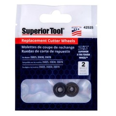 Superior Tool 42525 Alloy Steel Black Oxide Replacement Cutter Wheel 0.33 L in.