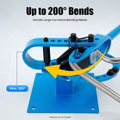 Premium Pipe Tube Bender 1&rdquo;-3&rdquo; inch Manual Tube Bender w/ 7 Dies Tubing Metal