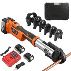 1/2&Prime; -2&Prime; Pro Press Tool Pipe Crimping Kit Press Tool Battery Kit with 6 Jaws
