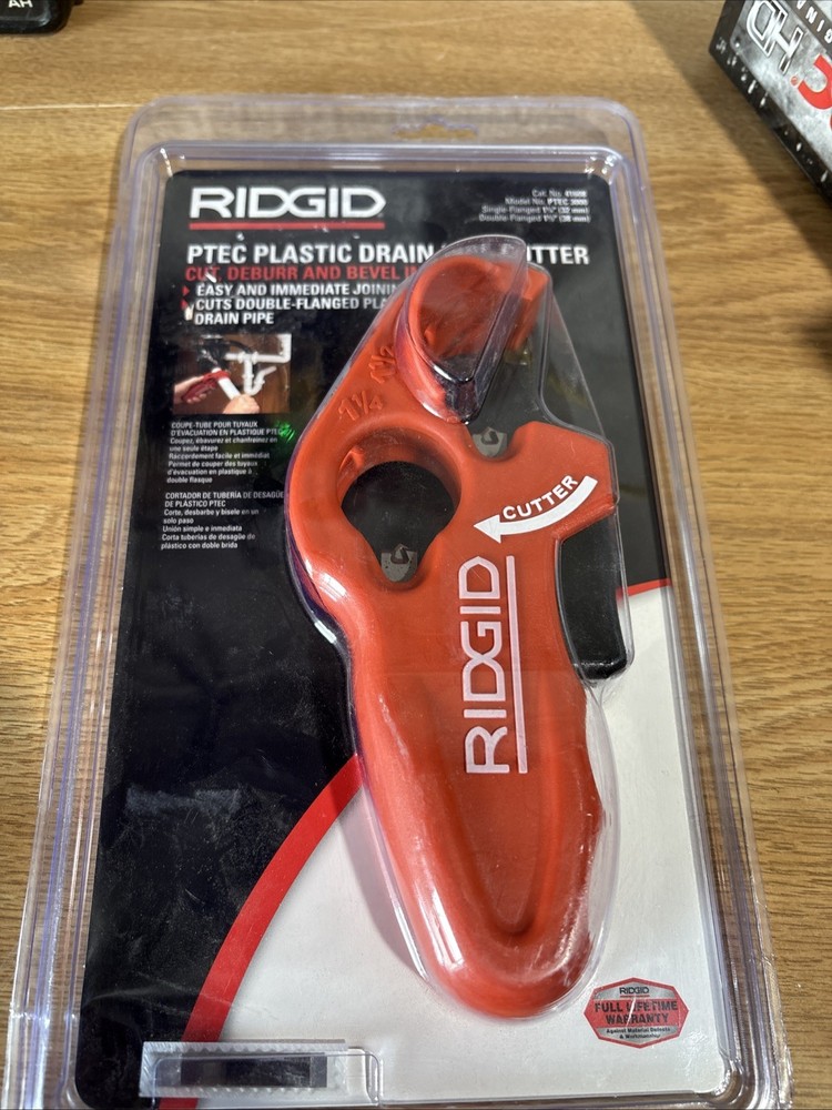 Ridgid PTEC Plastic Drain Pipe Cutter #41608 NEW Sealed