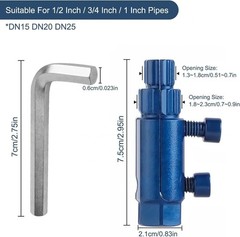 Broken Pipe Extractor Tool, Screw Extractor Set for Pipe Wrench, Faucet Removal